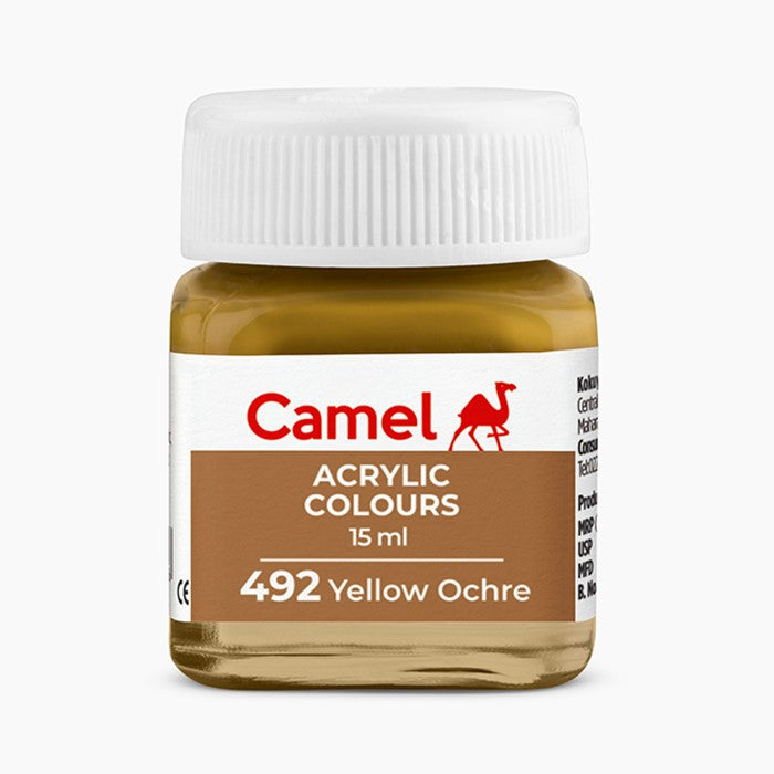 Camel Acrylic Colours - Yellow Ochre - 15 Ml