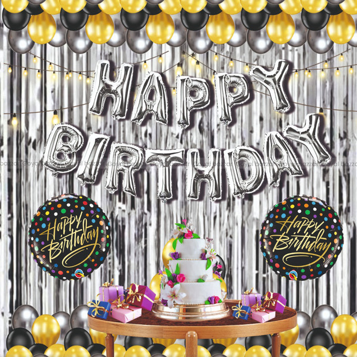 Happy Birthday Decoration Foil Combo -Theme-8