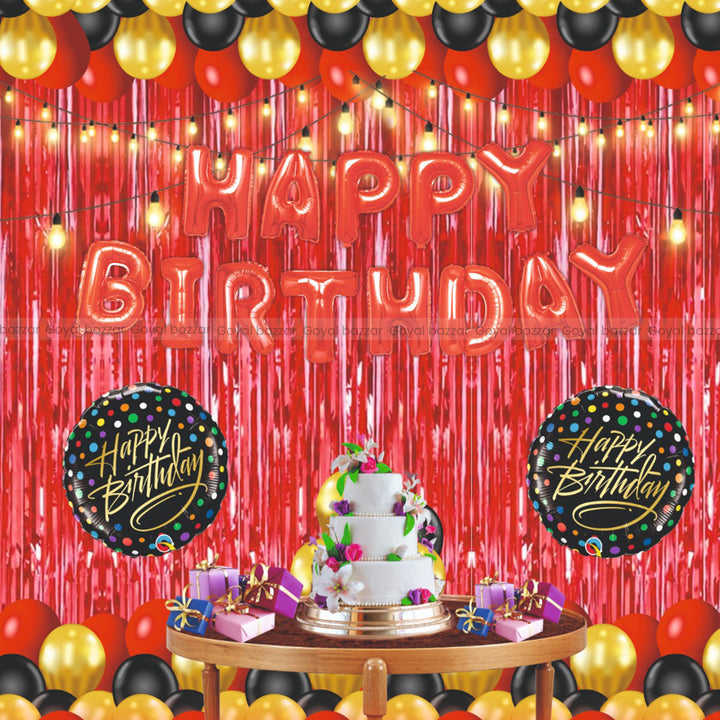 Happy Birthday Decoration Foil Combo -Theme-6