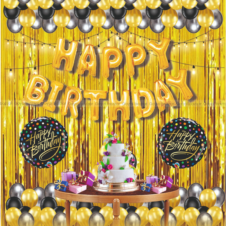 Happy Birthday Decoration Foil Combo -Theme-4