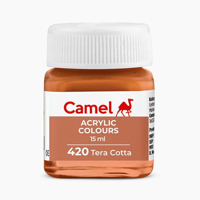 Camel Acrylic Colours - Tera cotta - 15 Ml