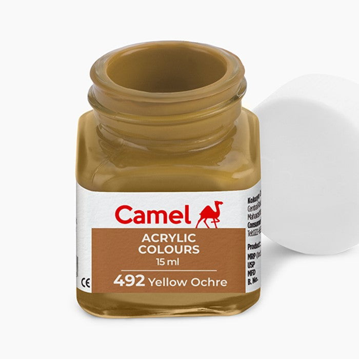 Camel Acrylic Colours - Yellow Ochre - 15 Ml