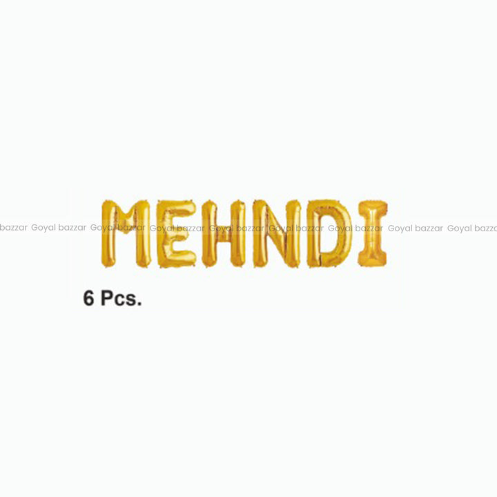 Mehndi Party Decoration Kit Combo (Foil)