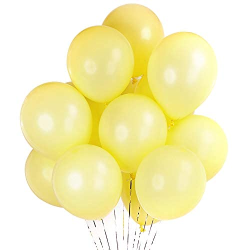 Yellow Pastel  Colour 12" Balloons 30 Pcs