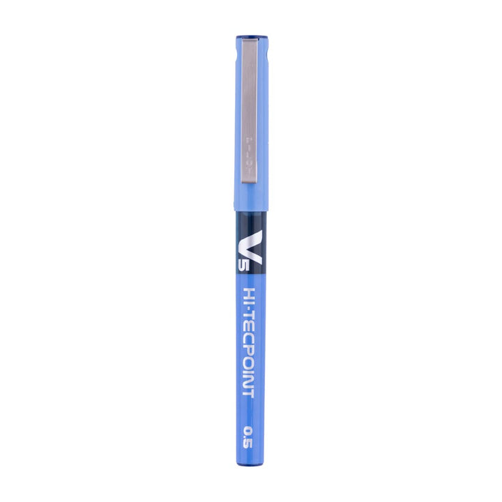 Pilot V5 Hi-Tecpoint Blue Rollerball Pen 1 Pcs