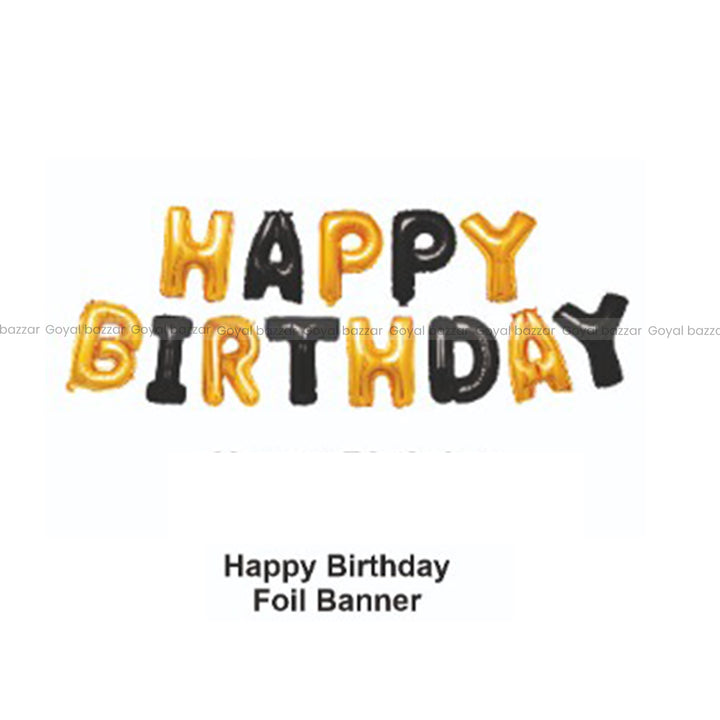 Happy Birthday Decoration Foil Combo -Theme-3