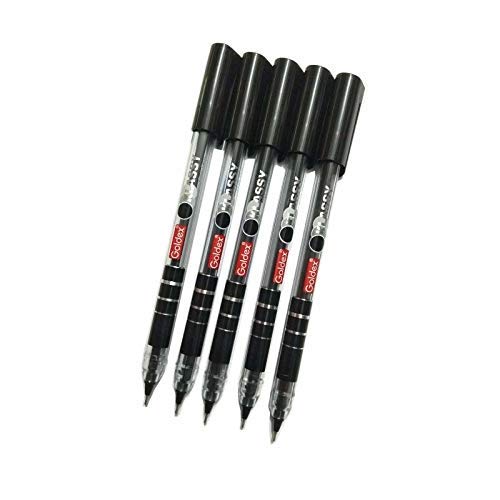 Goldex Klassy Black Ballpoint Pen 5 Pcs