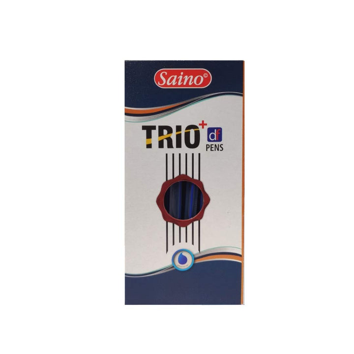 Saino Trio Ballpen Pack of 20 Pens (Blue)