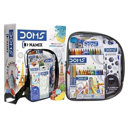 Doms NAMIX Stationery Art & Craft KIT| Perfect Value Pack of 14 Stationery Art & Craft Items| Gifting Range for School Students Kids