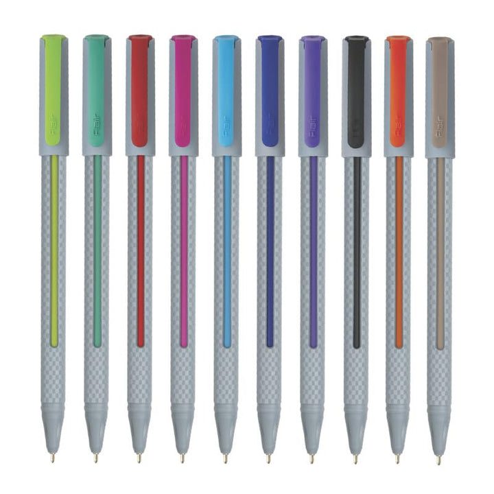 FLAIR Yolo Trendz Ball Pen 10 Pcs - Multicolor