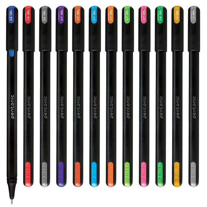 Pentonic Multicolor Gel Pen With Hard Box Case | Multicolor Color