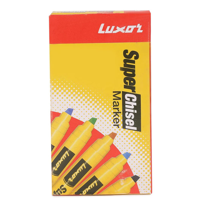 Luxor Chisel Markers, Assorted - Pack of 10