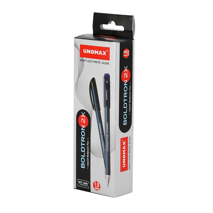 UNOMAX Boldtron 2X 1.0mm Ball Point Pens -10 Pcs