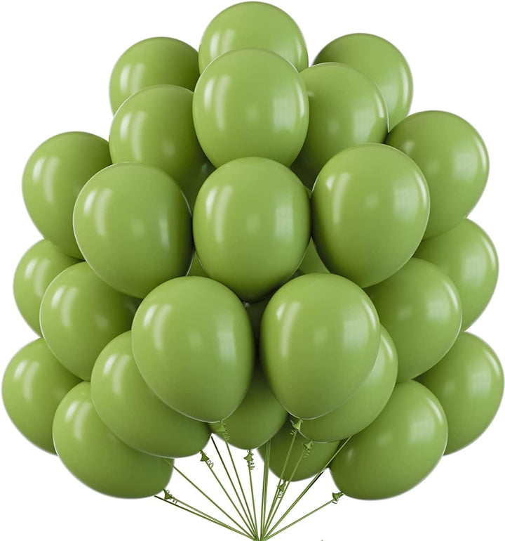 Olive Pastel  Colour 12" Balloons 30 Pcs