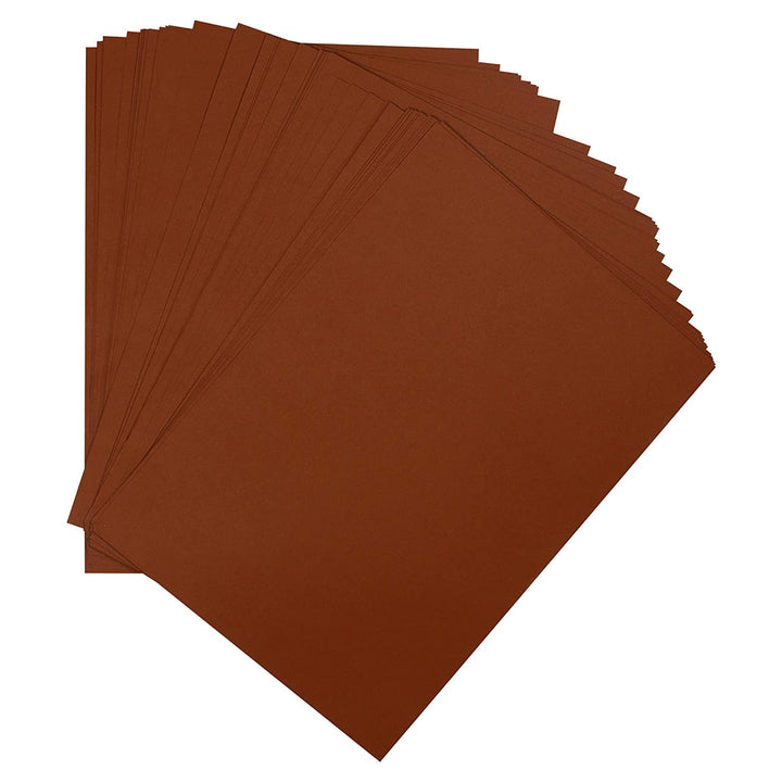 A4 Size Brown Color Paper (100 Sheets Each Colour, 75 Gsm) - Pack Of 100 Sheets