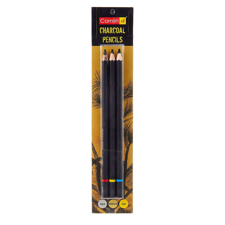 Camline SSG Camlin Kokuyo Medium/Soft/Hard Charcoal Pencils - Pack of 1