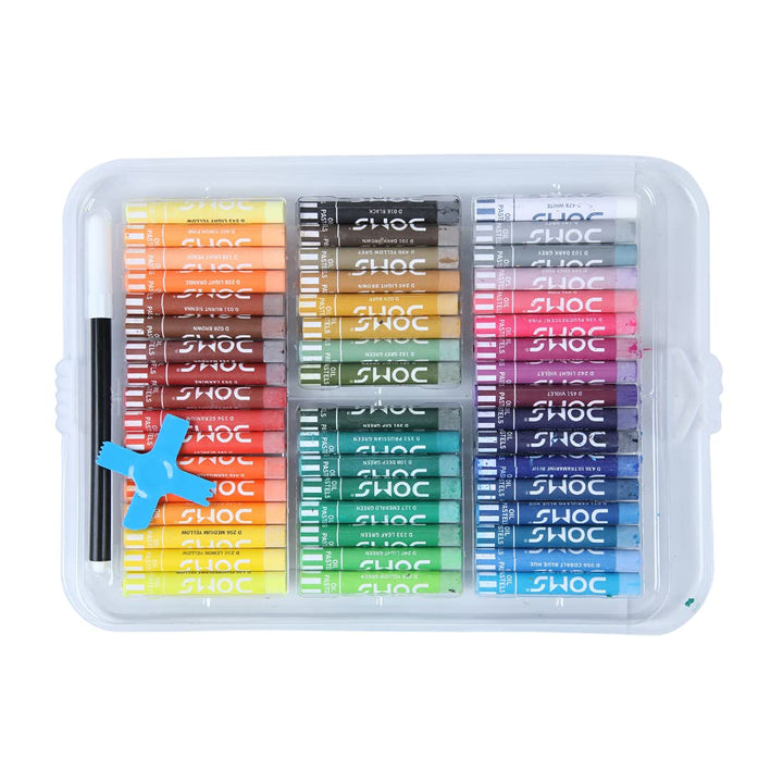 DOMS 50 Shades Oil Pastel With Case|Smooth Color | Free Scrapping Tool