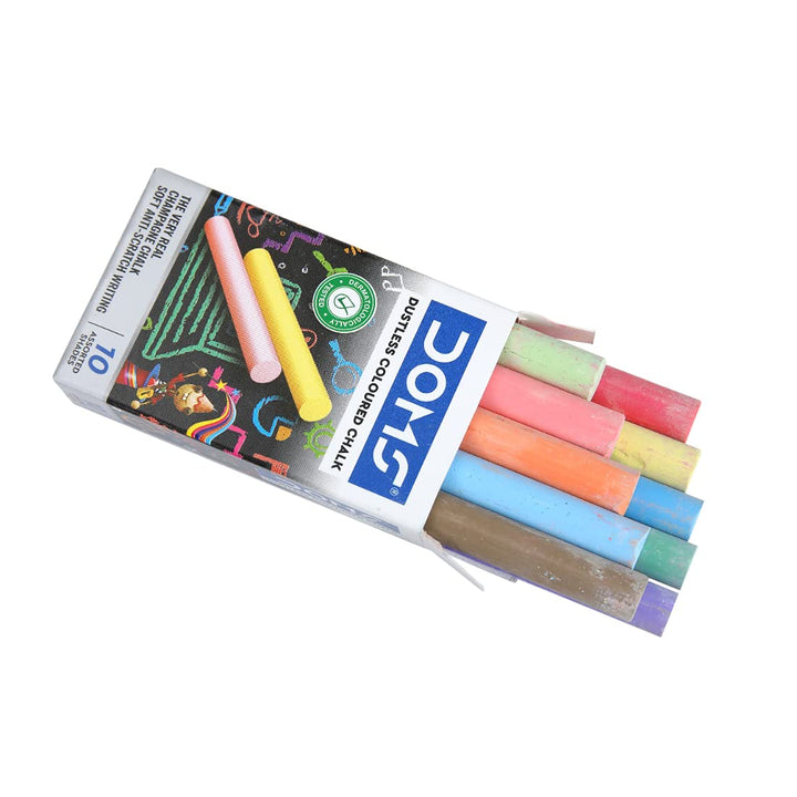 Doms Dustless Coloured Chalk Box Pack of 1