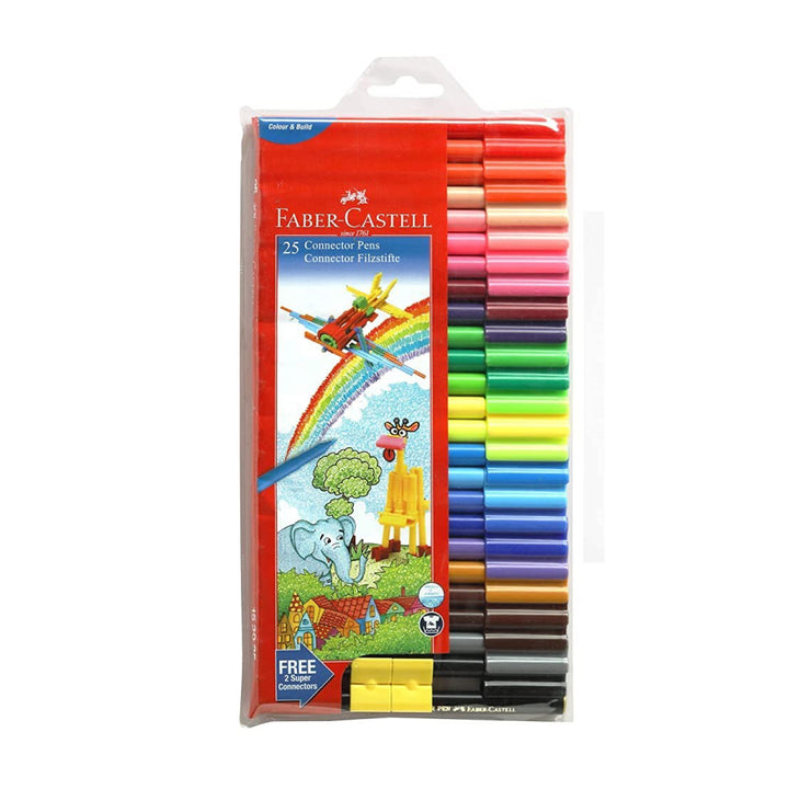 Faber-Castell Connector Pen Set - Pack of 25 (Assorted)