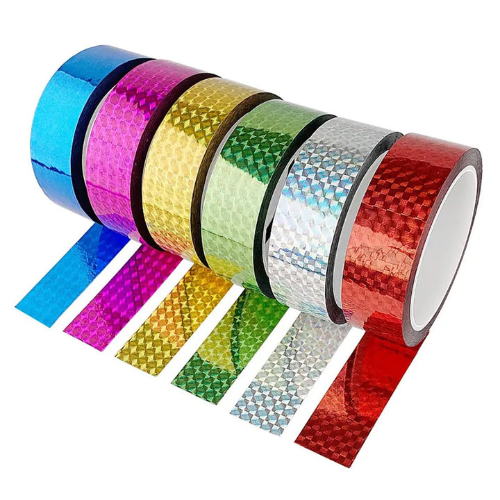 Glitter tape pack of 12 mix (35 yard)