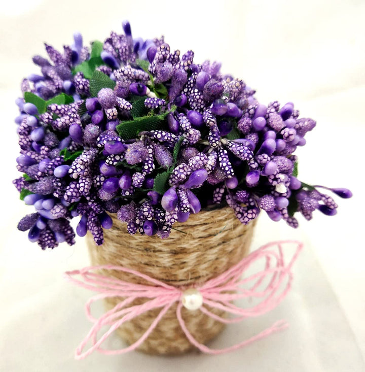 Artificial pollen purple flowers for tiara making and Jewelry making