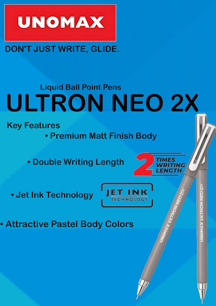 Unomax Ultron Neo 2X Ball Pen Black Pen