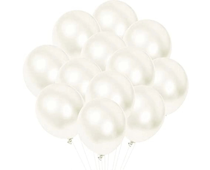 White Standard Balloon 30 Pcs