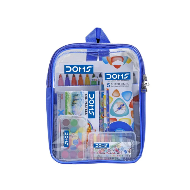 Doms Junior Art Kit  | Perfect Value Pack | Kit For School Essentials | Gifting Range For Kids |