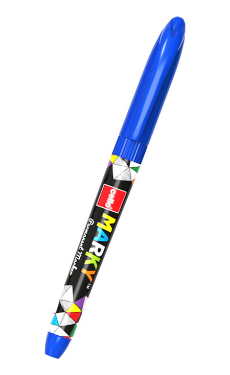 Cello Marky Permanent Blue Marker Pack of 10