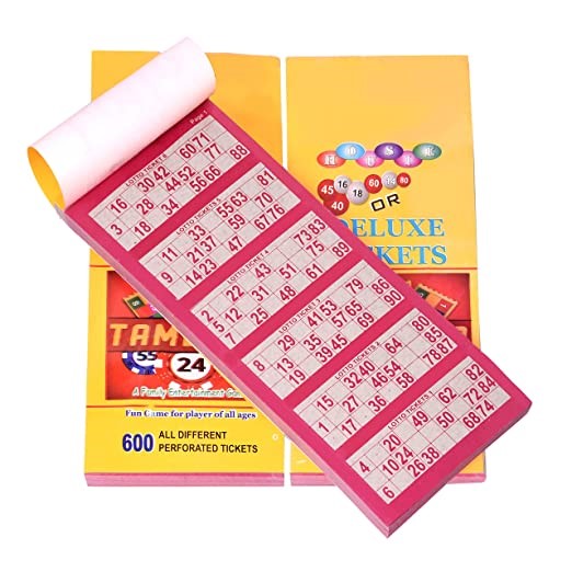 Housie Tambola Tickets (Multi Color) - Set Of 1800