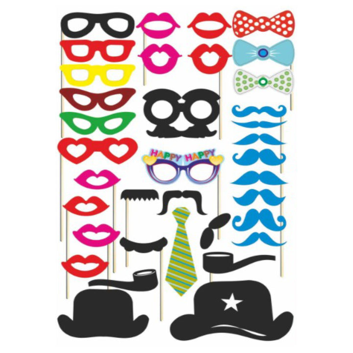 Photo Booth Party Props Set Of 35 Pieces/ Bachelor Party