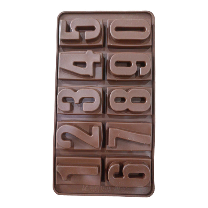 Silicone 10 Cavity 0 to 9 Number Candy Chocolate Mould