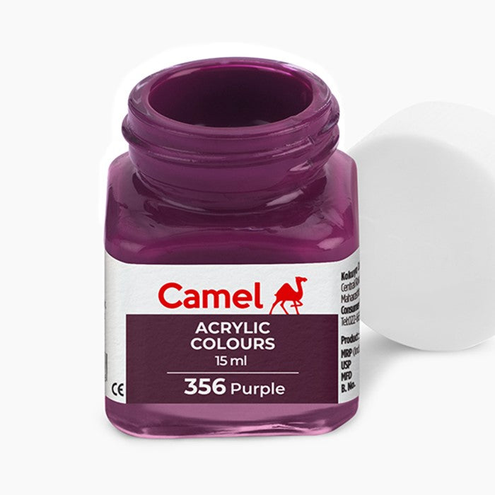 Camel Acrylic Colours - Purple - 15 Ml