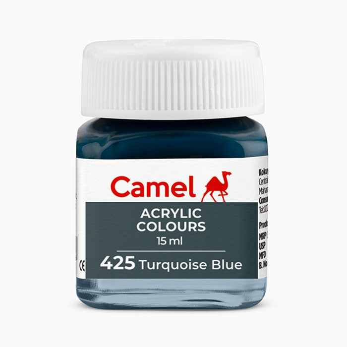 Camel Acrylic Colours - Turquoise Blue - 15 Ml