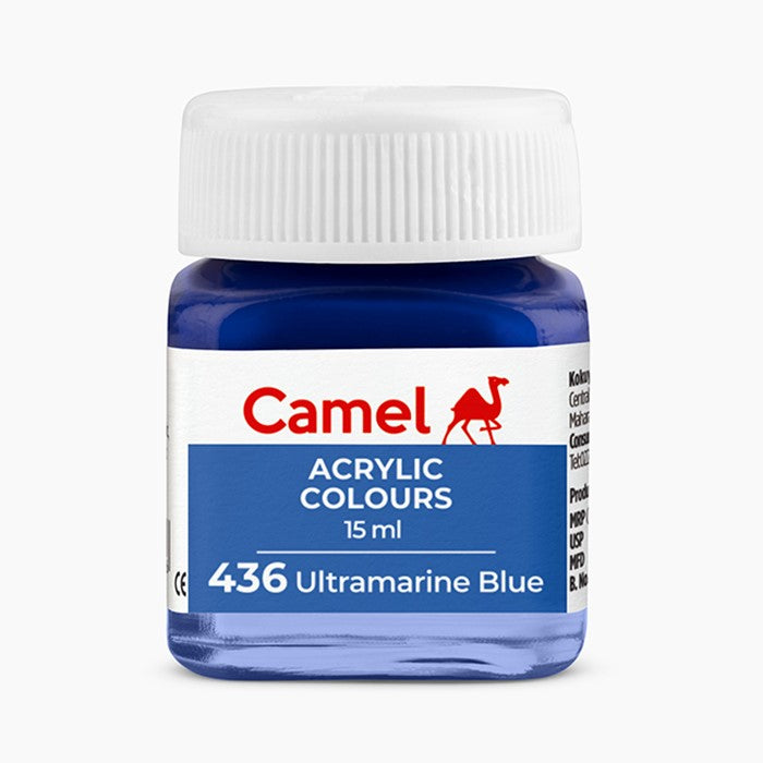 Camel Acrylic Colours - Ultramarine Blue - 15 Ml