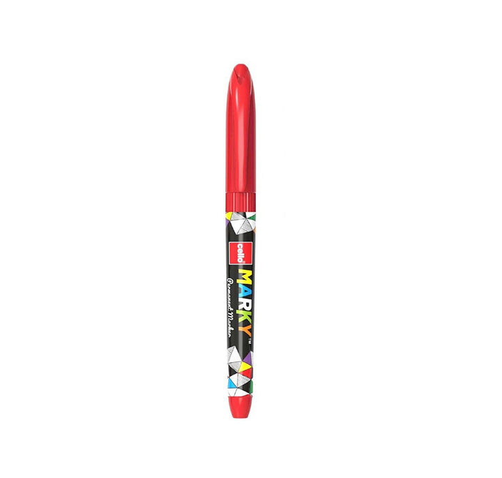 Cello Marky Permanent Red Marker Pack of 10
