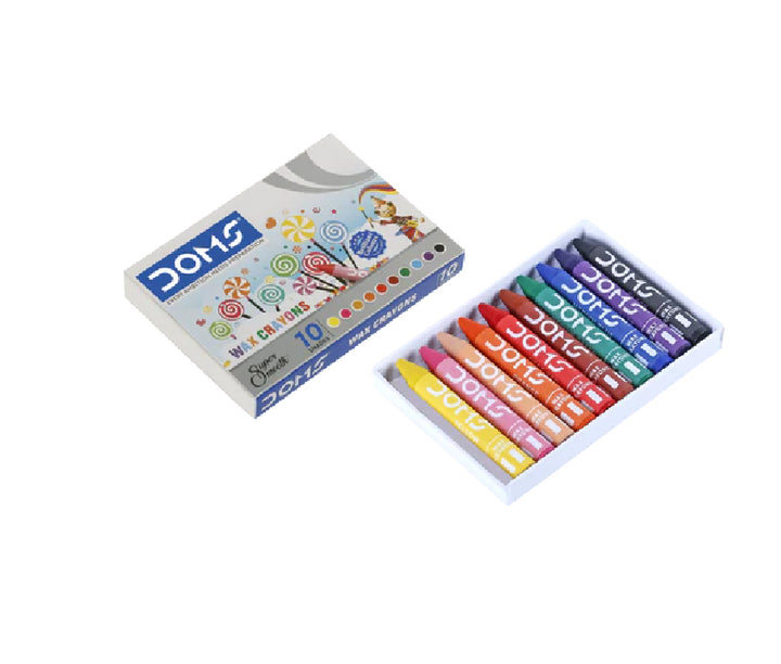 Doms Wax Crayons - 10 Shades