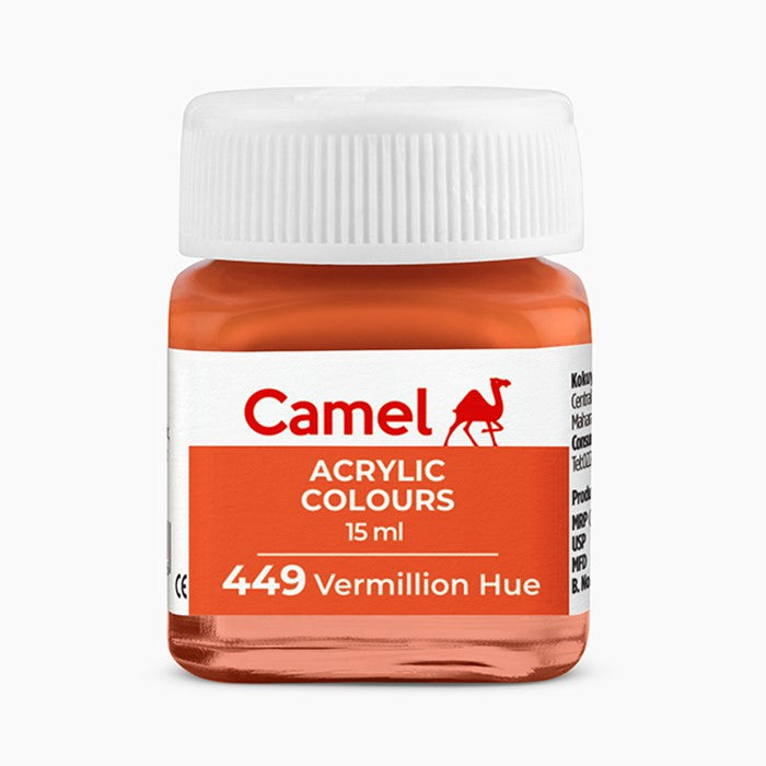 Camel Acrylic Colours - Vermilion Hue - 15 Ml