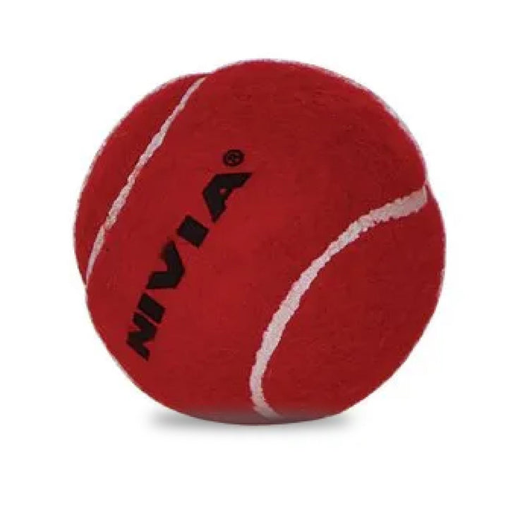 Nivia Red Light Weight Tennis Cricket Ball Pack of 3