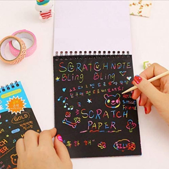 Magic Scratch Book With One Stick (pack-2pc)