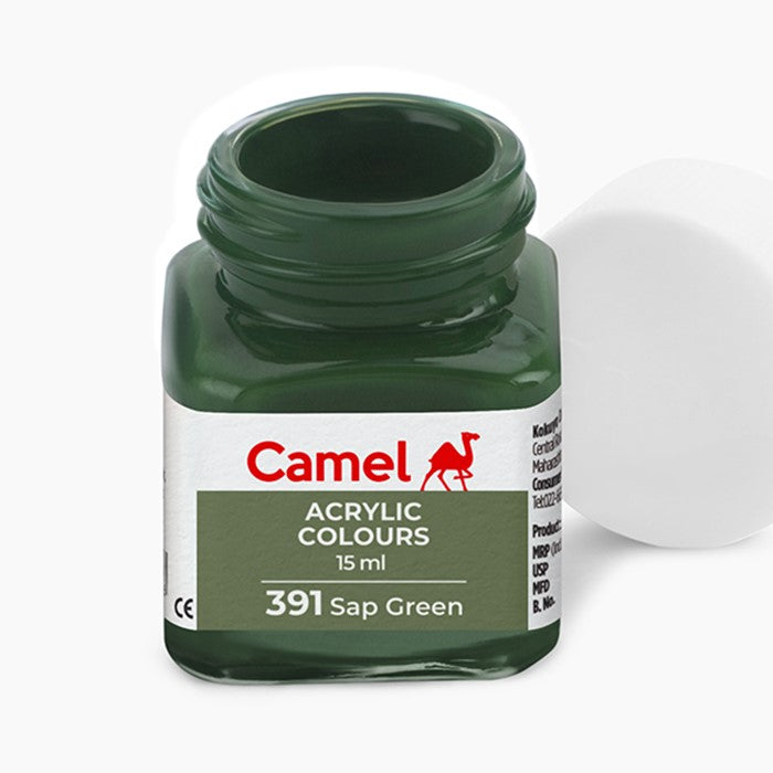 Camel Acrylic Colours - Sap Green - 15 Ml